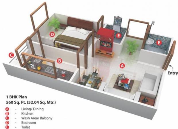 1 BHK Flat for Sale of Super Built-up 560 Sq.ft in Earthshastra Nariman Point Mahalakshmi Nagar Indore by Chandra Prakash 1 BHK Flat for Sale of Super Built-up 560 Sq.ft in Earthshastra Nariman Point Mahalakshmi Nagar Indore by Chandra Prakash