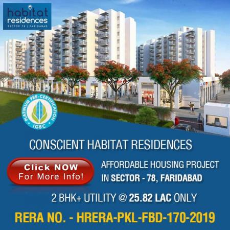 3 BHK Flat for Sale of Carpet 645 Sq.ft in Habitat Residences Sector 78 Faridabad by Imran Khan 3 BHK Flat for Sale of Carpet 645 Sq.ft in Habitat Residences Sector 78 Faridabad by Imran Khan
