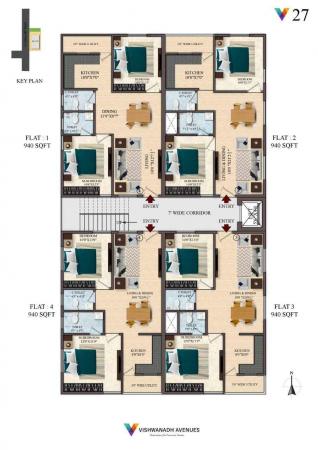 2 BHK Flat for Sale of Built-up 940 Sq.ft in Vishwanadh Avenues Madhurawada Visakhapatnam by Janam Janakiram 2 BHK Flat for Sale of Built-up 940 Sq.ft in Vishwanadh Avenues Madhurawada Visakhapatnam by Janam Janakiram