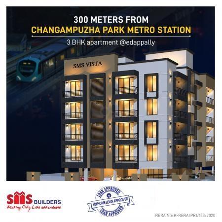 3 BHK Flat for Sale of Super Built-up 1251 Sq.ft in SMS Vista Edapally Ernakulam by SMS Builders 3 BHK Flat for Sale of Super Built-up 1251 Sq.ft in SMS Vista Edapally Ernakulam by SMS Builders