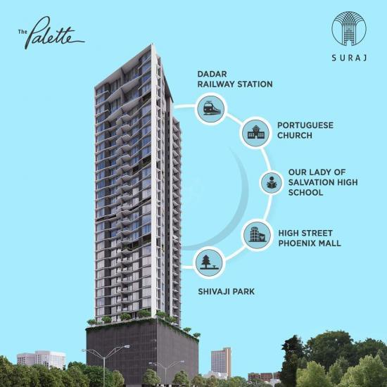 3 BHK Flat for Sale of Carpet 1466 Sq.ft in Suraj The Palette Dadar West Mumbai by Suhas 3 BHK Flat for Sale of Carpet 1466 Sq.ft in Suraj The Palette Dadar West Mumbai by Suhas