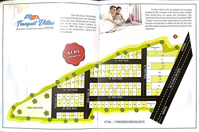 Residential Plot for Sale of Plot 850 Sq.ft in Tranquil Villas Nandyal Highway Rd Kurnool by Malla Reddy Infra Residential Plot for Sale of Plot 850 Sq.ft in Tranquil Villas Nandyal Highway Rd Kurnool by Malla Reddy Infra