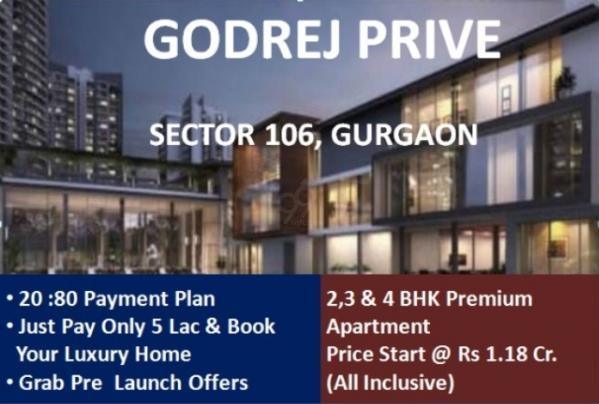 2 BHK Flat for Sale of Built-up 1350 Sq.ft in Godrej Prive Sector 106, 108, 109 Gurgaon by Assetwise Consulting 2 BHK Flat for Sale of Built-up 1350 Sq.ft in Godrej Prive Sector 106, 108, 109 Gurgaon by Assetwise Consulting
