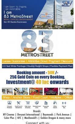 Built-up 600 Sq.ft Commercial Shop for Sale in SVH 83 Metro Street Sector 83 Gurgaon by Aniket Tripathi Built-up 600 Sq.ft Commercial Shop for Sale in SVH 83 Metro Street Sector 83 Gurgaon by Aniket Tripathi