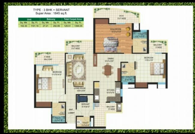 3.5 BHK Flat for Sale of Super Built-up 1845 Sq.ft in Antriksh Golf View Phase 2 Sector 78 Noida by Vishal 3.5 BHK Flat for Sale of Super Built-up 1845 Sq.ft in Antriksh Golf View Phase 2 Sector 78 Noida by Vishal