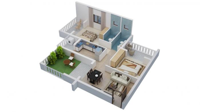 2 BHK Flat for Sale of Built-up 936.468 Sq.ft in GHD The Palm Bardez North Goa by Rahul Kumar 2 BHK Flat for Sale of Built-up 936.468 Sq.ft in GHD The Palm Bardez North Goa by Rahul Kumar
